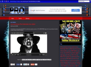 joe natta pro wrestling italia canzone undertaker wrestlemania homepage articolo giornale notizia video cantautore (2)